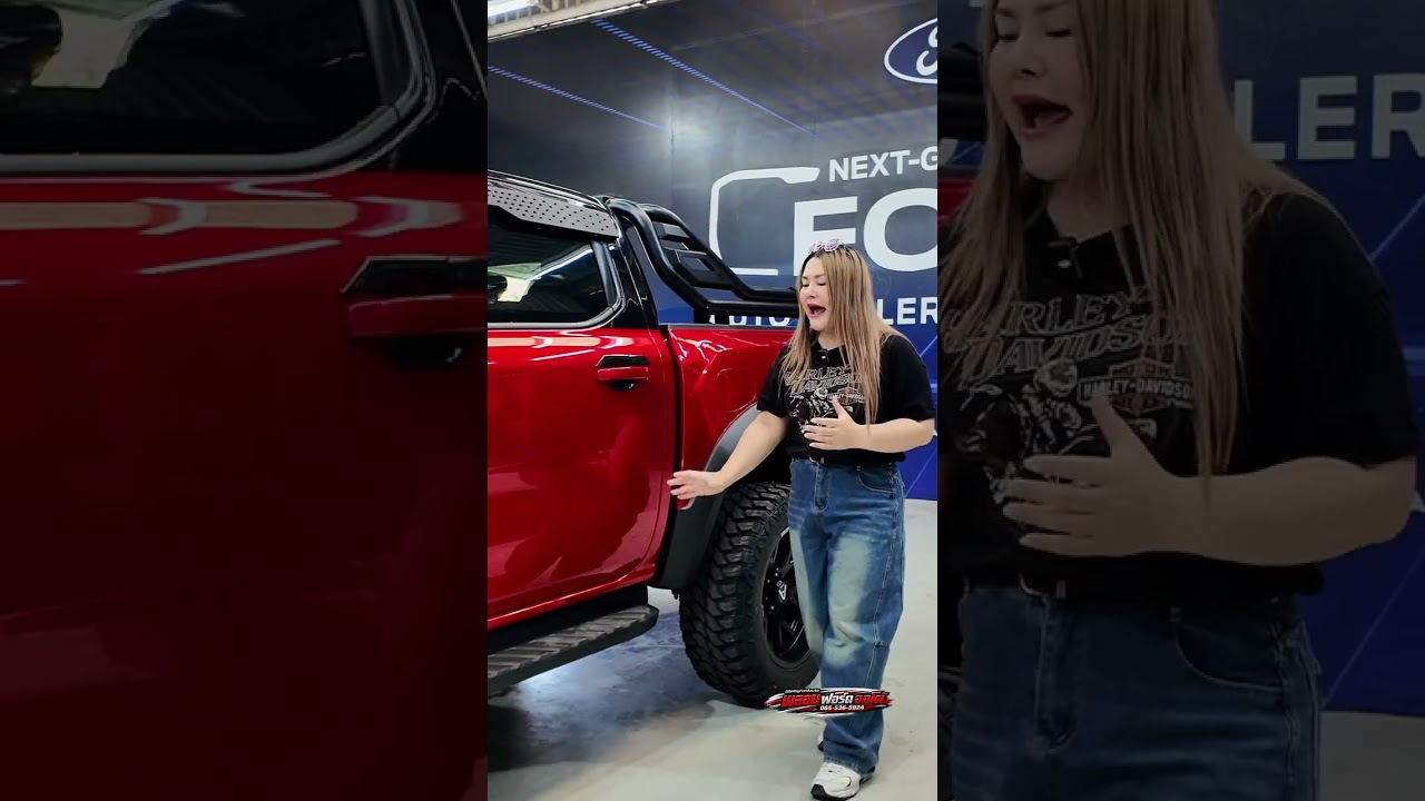 FORD RANGER SPORT 4x2 แต่ง WideBody Raptor พร้อมแรพสีแดง สนใจ 065-5365924
