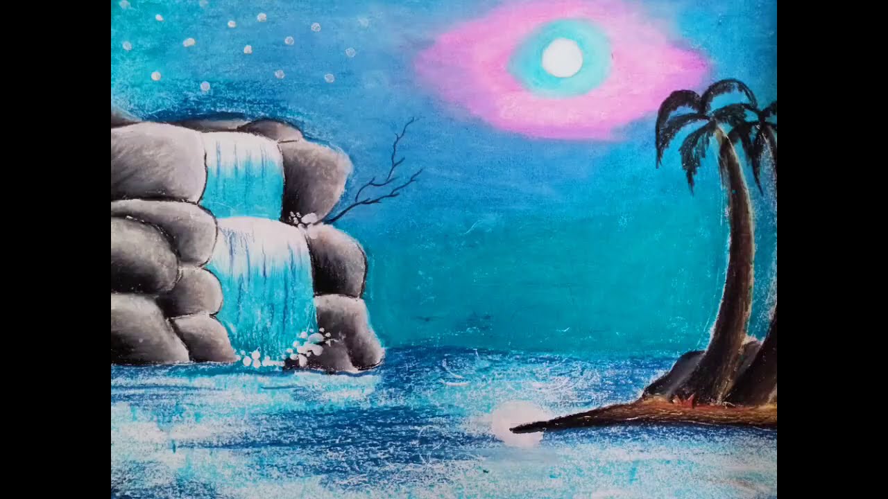 How to draw a night scene