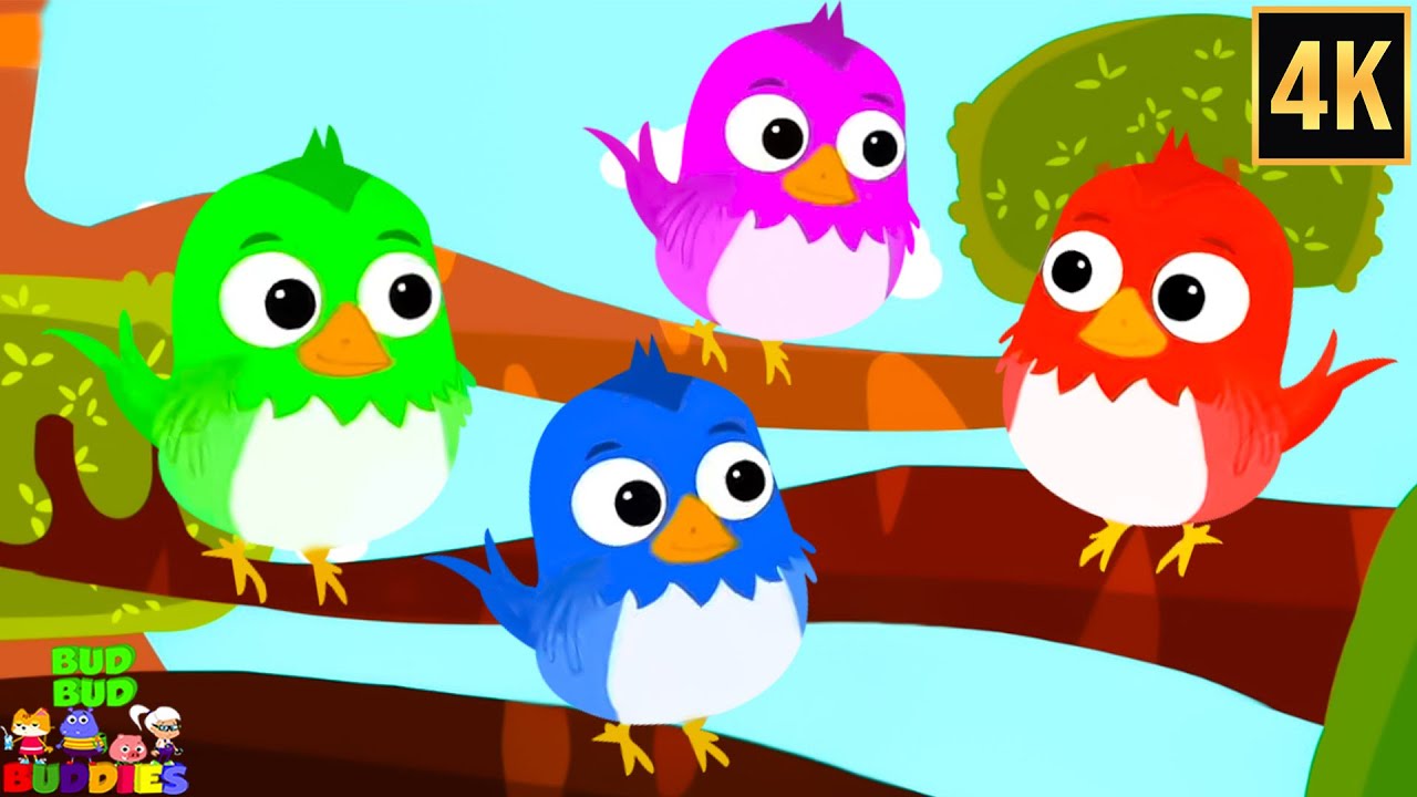 Five Little Birds & More Counting Learning Videos for Little Kids By Bud Bud Buddies