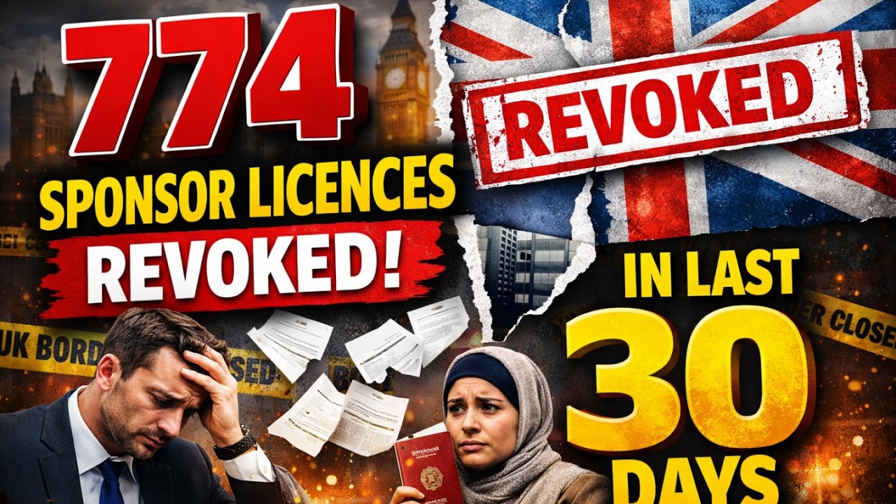 UK Sponsor Licences Revoked in Last 30 Days | Skilled Worker Visa Big Crackdown