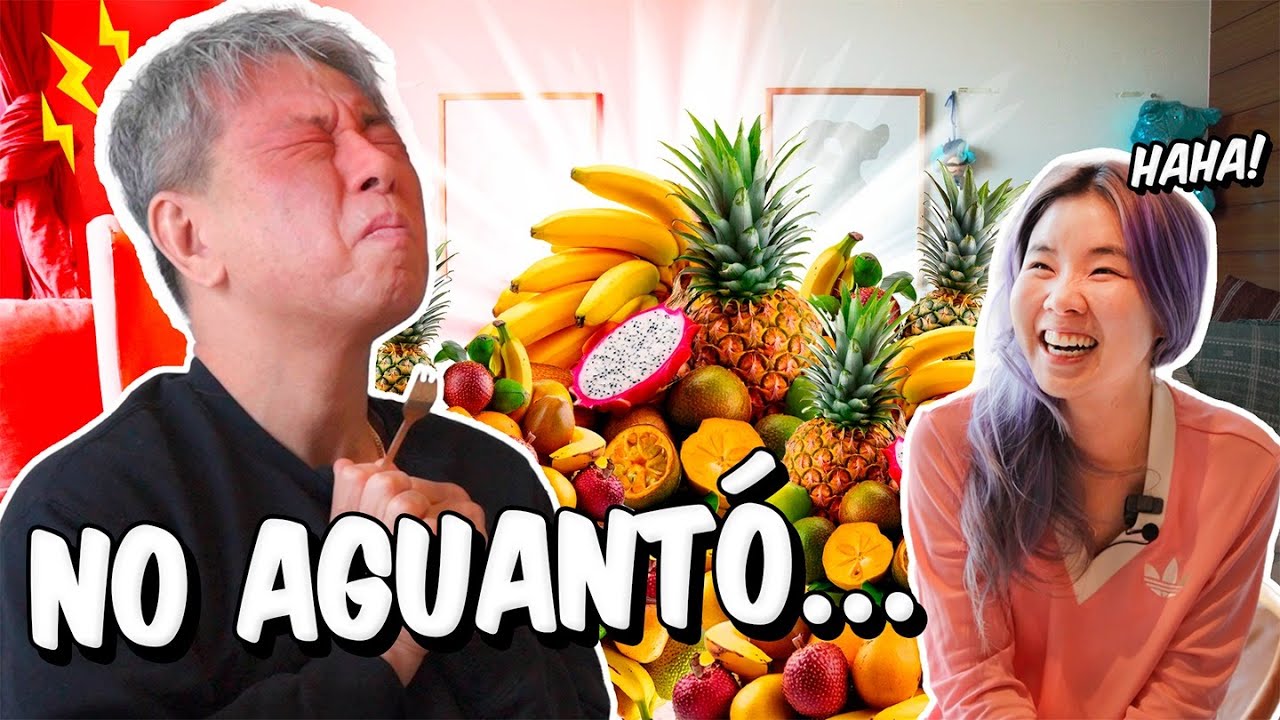 MI PAPÁ POR FIN PROBÓ LAS FRUTAS DE MEXICO. REACCIÓN INESPERADA  l Chingu Amiga