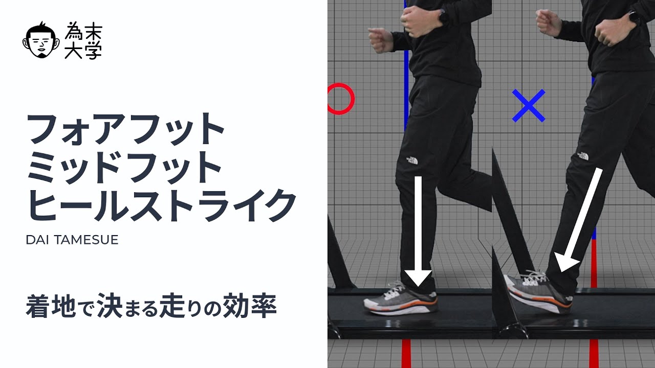 フォアフット・ミッドフット・ヒールストライク【為末大学】