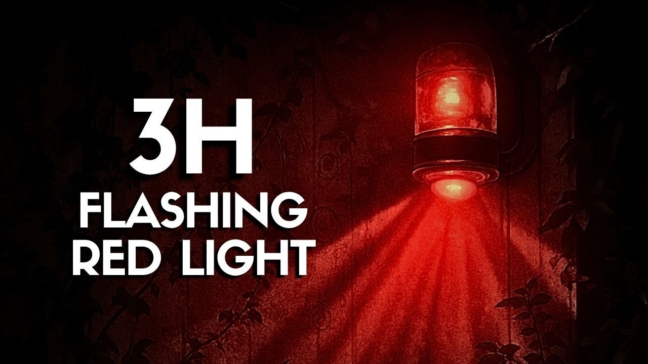 3 Hours of Flashing Red Light &ndash; Emergency Alarm Ambient Visual (No Sound)