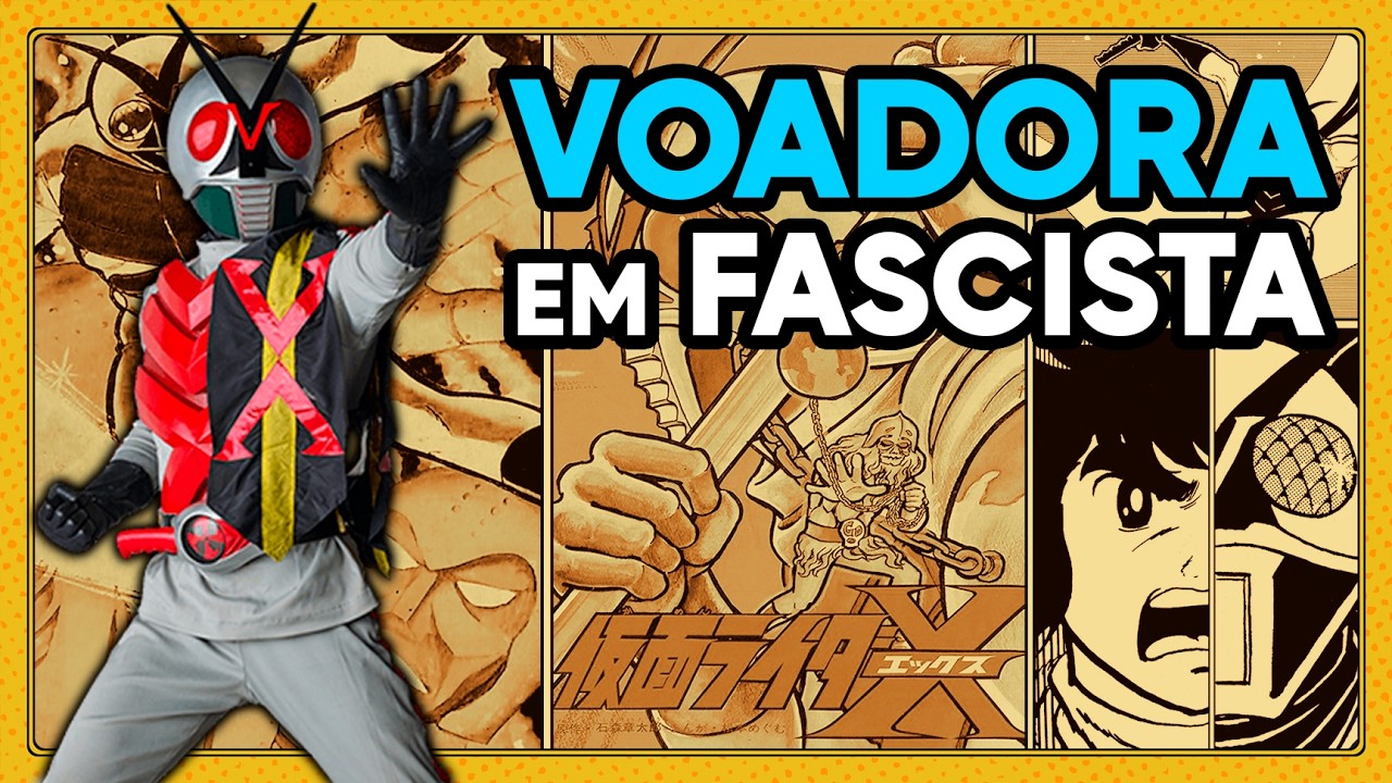 KAMEN RIDER X (1974) é sobre dar uma VOADORA em HITLER