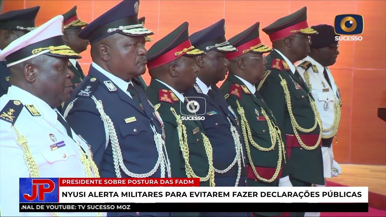 FILIPE NYUSI: MILITARES NÃO DEVEM FAZER DECLARAÇÕES PÚBLICAS SEM AUTORIZAÇÃO