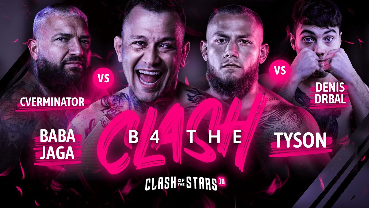 🔴 B4THECLASH: Cverminator 🆚 Baba Jaga + Tyson 🆚 Denis Drbal (živě)