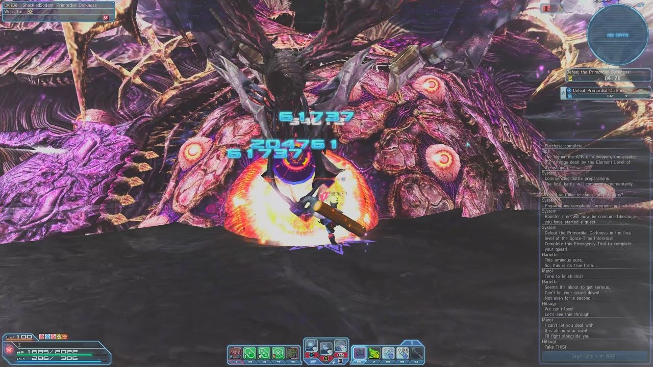 PSO2 Global - Depth 80 - Solo Sodam Ranger (Final Battle: Space-Time Interstice RaEt)