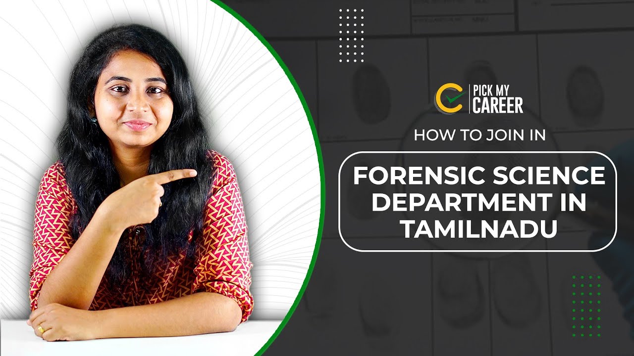 How to Join in Forensic Science Department in Tamilnadu | Tamil | PickMyCareer #forensics