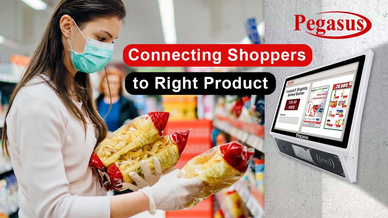 Pegasus PC230 Android Price checker and Kiosk for Supermarket and Retail shops