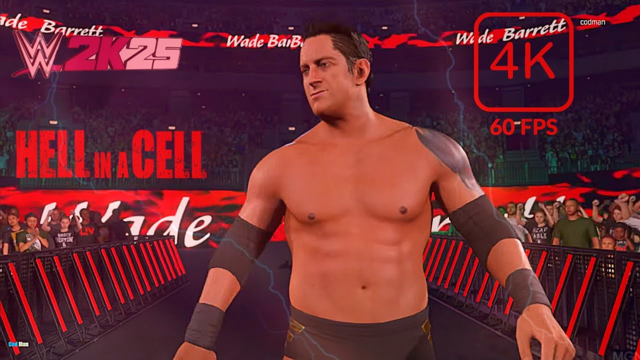 WWE 2K25 Roman Reigns vs Wade Barrett| Hell in a Cell | 4k60Fps |