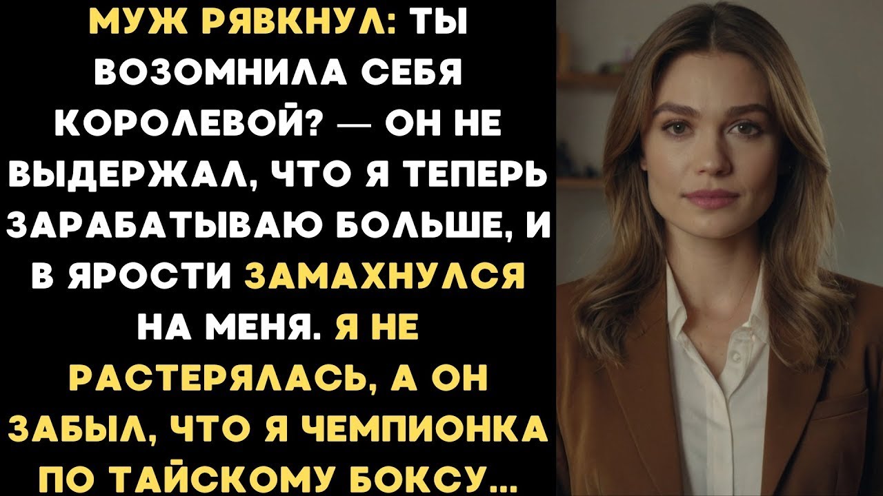 Когда я начала зарабатывать больше мужа, он не выдержал, и в ярости ударил меня. Но я не растерялась