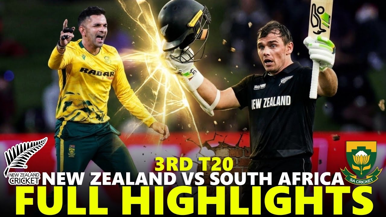 South Africa vs New Zealand Full Highlights 3rd T20 2026 | SA VS NZ