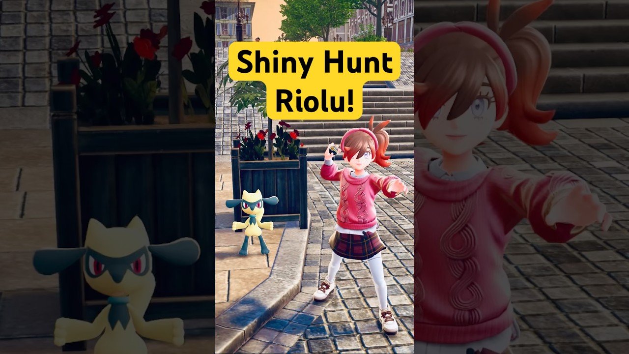 Shiny hunt riolu in the new pokemon legends ZA #pokemon #shinypokemon #shinyhunting #gaming #riolu