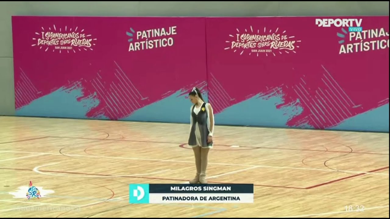 Milagros Singman Sudamericano de Patin Artistico 2022