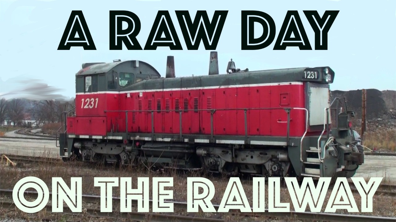 A RAW DAY ON THE RAILWAY - MOVING BOX CARS, HOPPERS, AND MORE