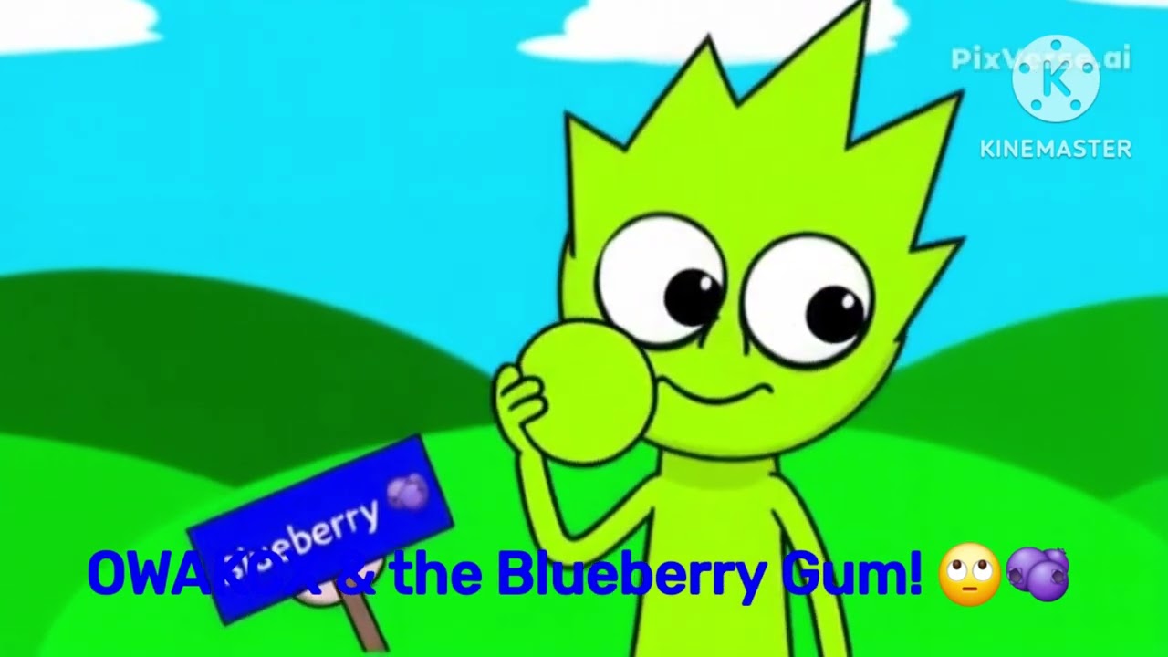 Look, OWAKCX found a blueberry gum! 🙄🫐
