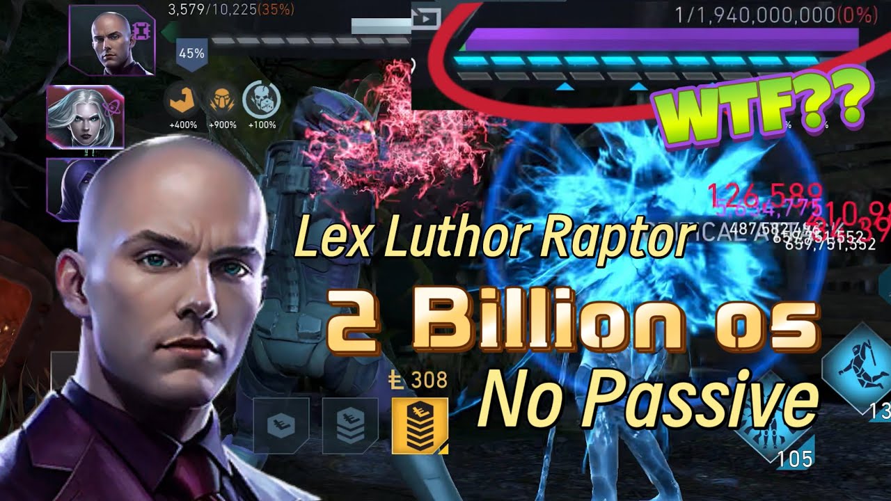 Injustice 2 Mobile: 3* Lex Luthor One-Tap 2 Billion No-Passive???
