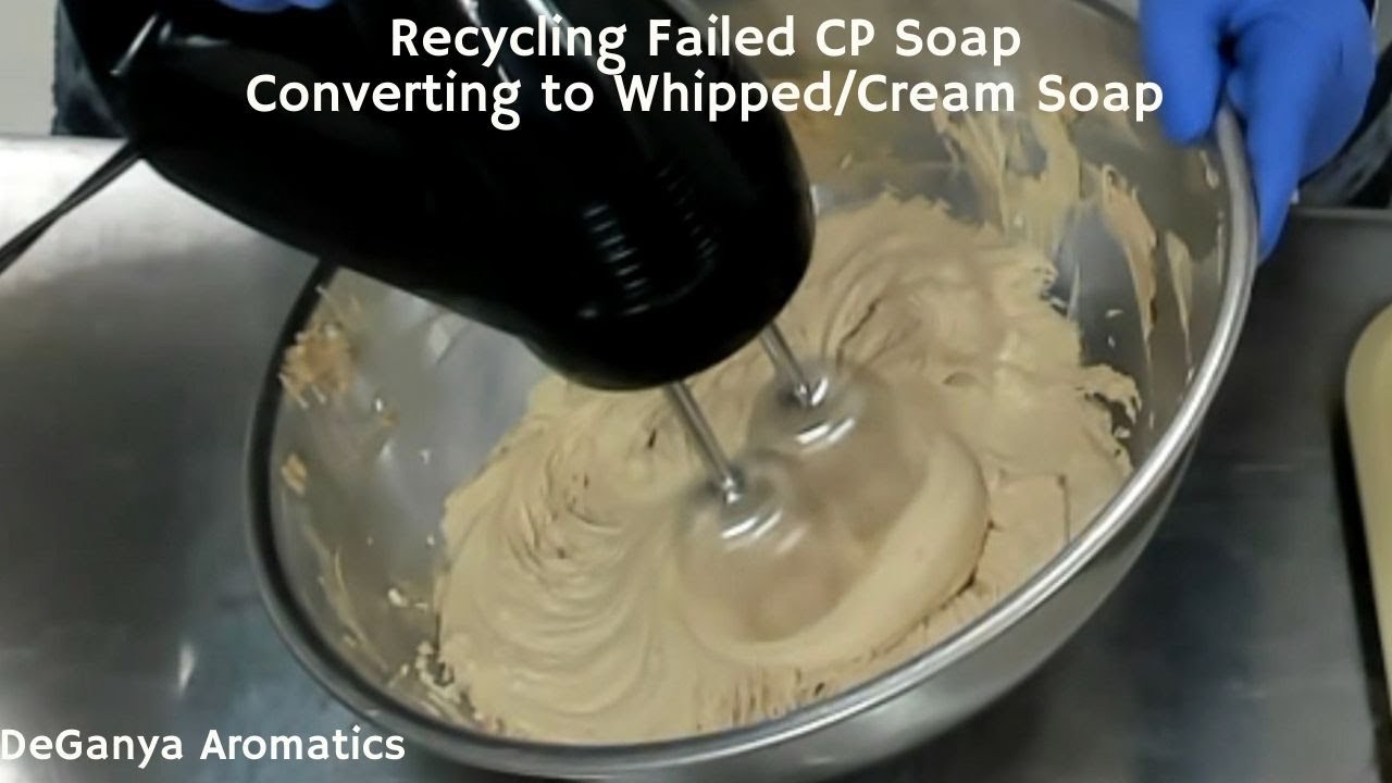Repurposing Cold Process Soap, Converting to Whipped/Cream Soap