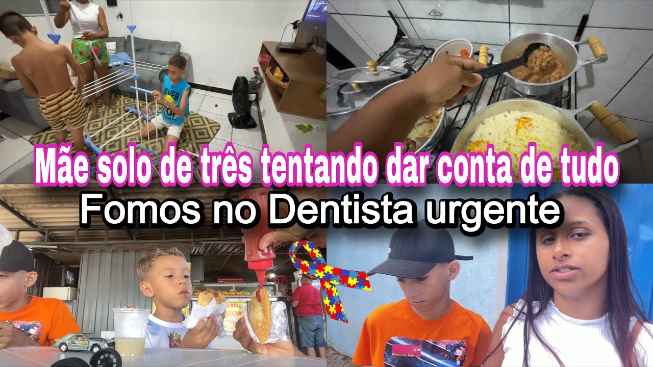 Mãe Solo de Três Tentando Dar Conta de Tudo | fomos  no Dentista URGENTE 🚨 