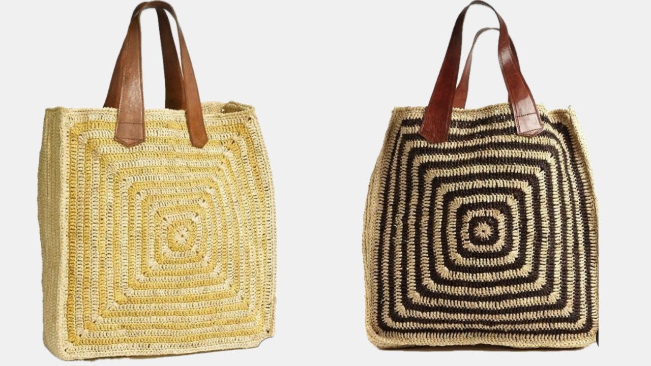 How to Crochet a Stylish Raffia Summer Bag