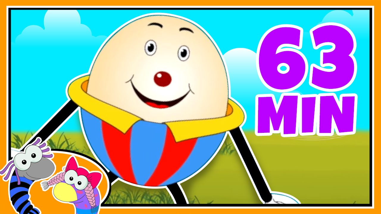 Humpty Dumpty Sat On A Wall | Nursery Rhymes for Children by Silly Sox | 60mins+