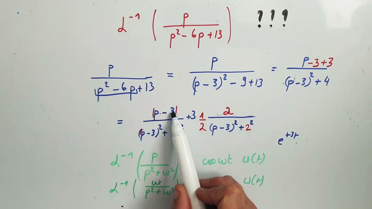 Calcul de l'original d'une transformée de Laplace : fonction quotient