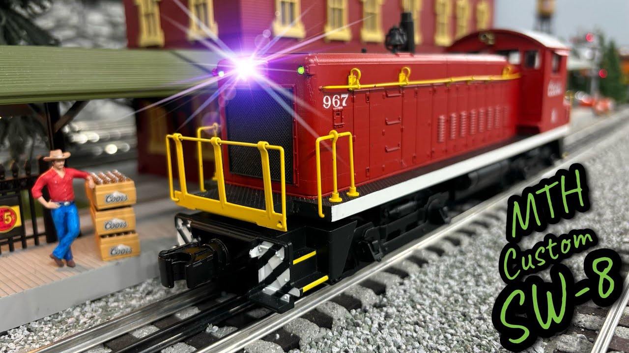 MTH Custom Coors SW-8 Switcher [4K] #mth #lionel #coors #oscale #explore #subscribe #modelrailroad