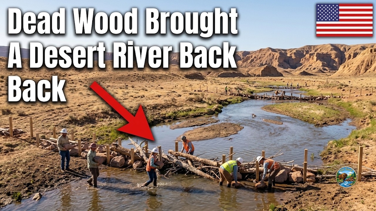 This Desert River Dried Up for Good &mdash; Until They Threw Dead Trees Into It