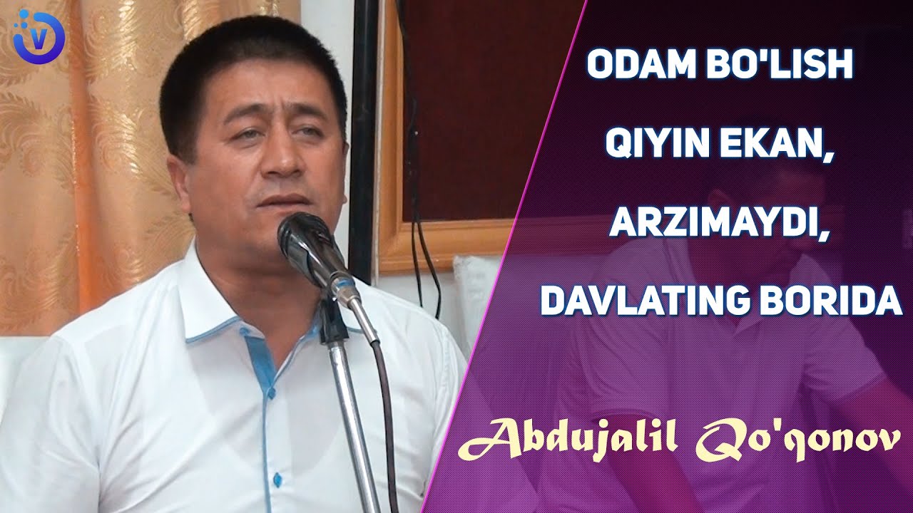Abdujalil Qo'qonov - Odam bo'lish qiyin ekan, Arzimaydi, Davlating borida (to'yda jonli ijro)
