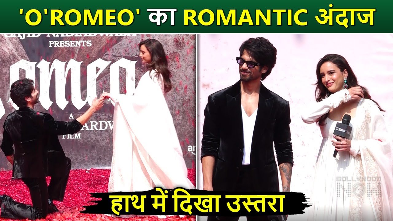 Shahid Kapoor and Triptii Dimri: O Romeo Mega Poster Reveal | Romantic Action-Drama