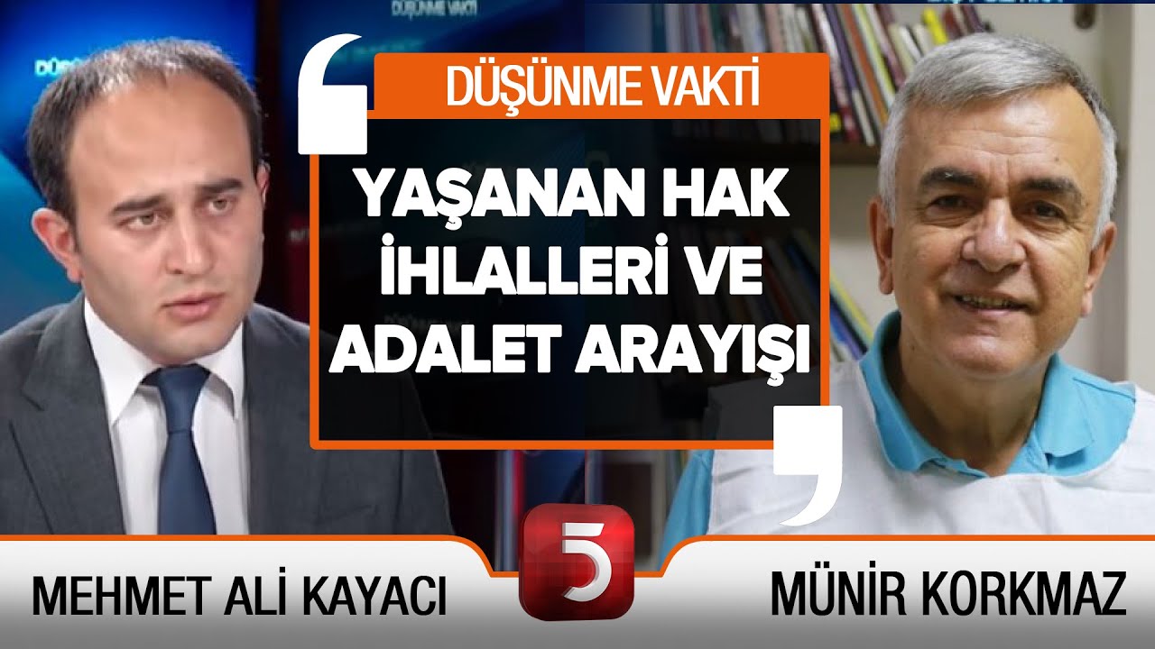 KHK'lıların Adalet Arayışı - Düşünme Vakti - Münir Korkmaz - Ümit Can Özorman - Mehmet Ali Kayacı