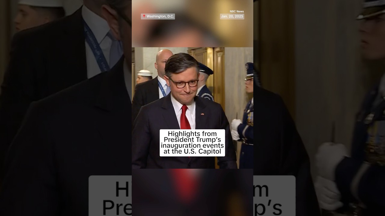 Highlights from President Trump's inauguration events at the U.S. Capitol