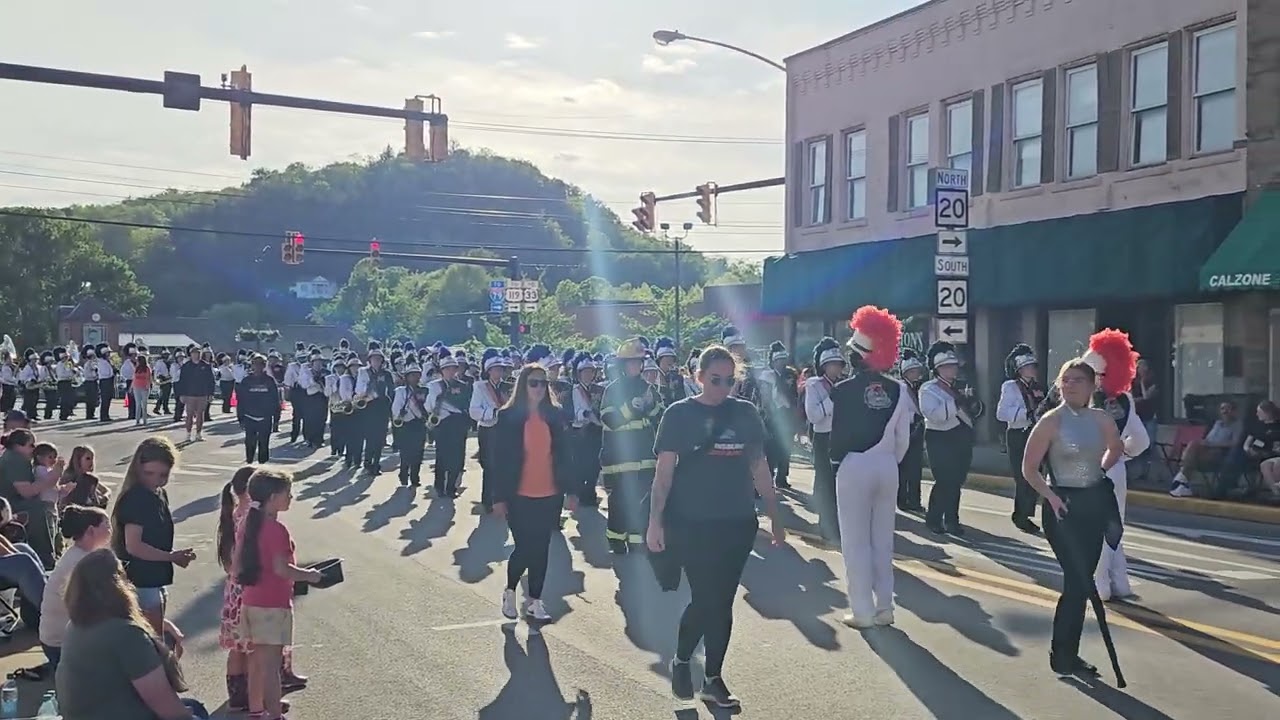 MHS Marching Band in the 83rd Strawberry Festival Firemans Parade #2025 #parade #band #festival