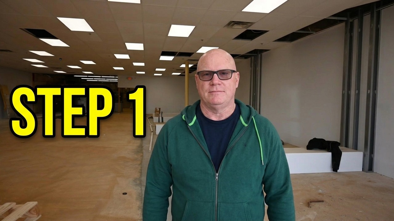 How to build a laundromat step 1