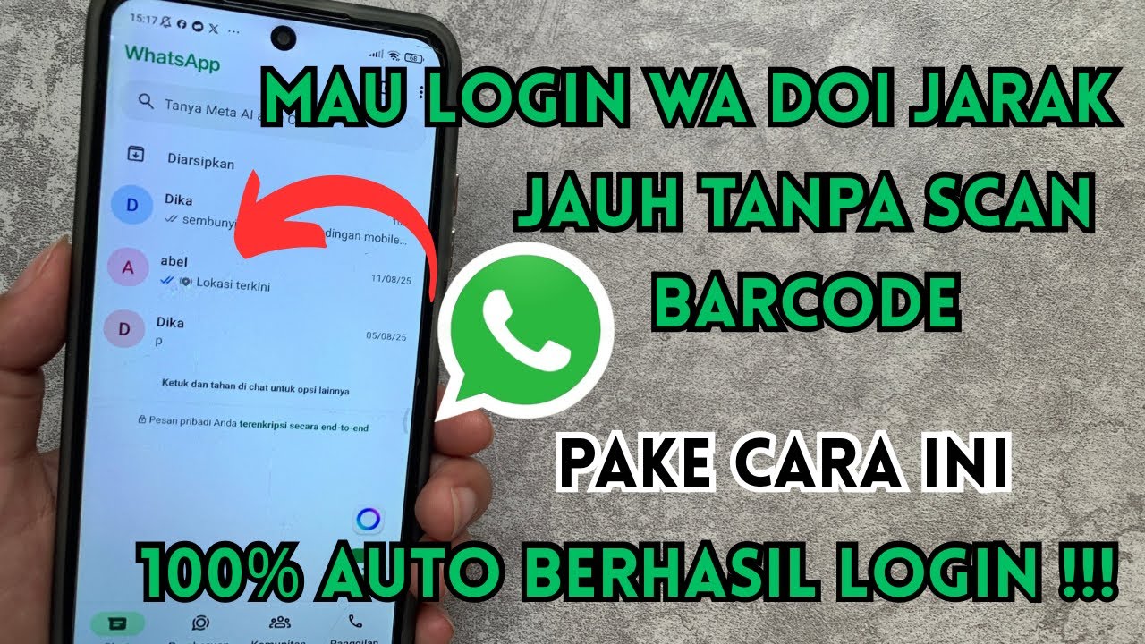 Cara Login WA Doi Jarak Jauh Tanpa Scan Barcode