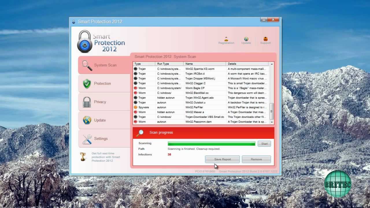 How to Remove Malware Rogue Smart Protection 2012 by Britec