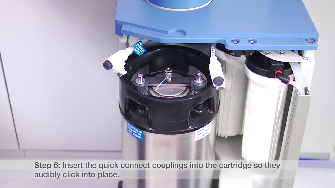 Changing Cartridge Consumables: Thermo Scientific Barnstead LabTower AFT water purification system