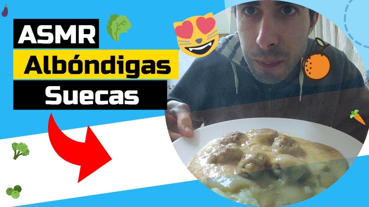ASMR Español COMIENDO Albóndigas Suecas WETACA (Eating Sounds)