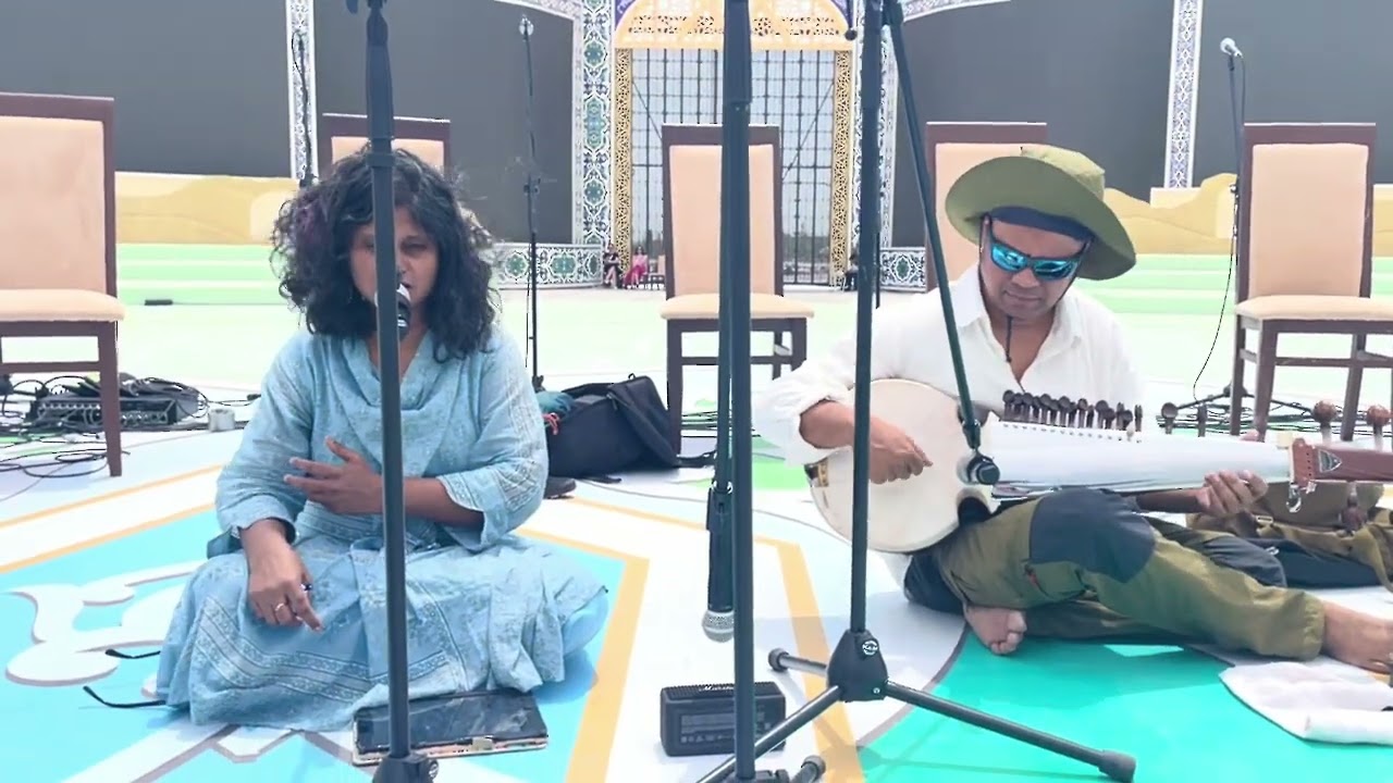 Sound check moment from Maqom International Arts Festival | Uzbekistan |Moumita Mitra