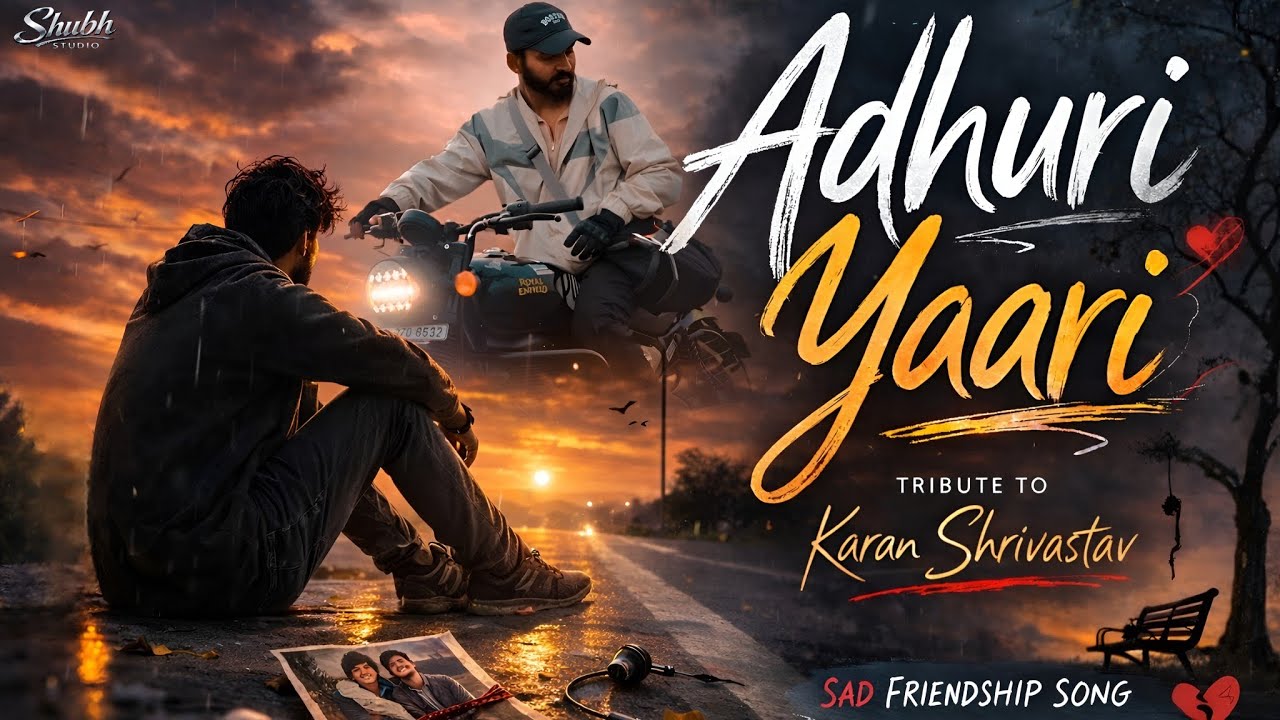 Adhuri Yaari (Official Video) 💔 | Emotional Sad Friendship Song | Tribute to Karan Shrivastav 