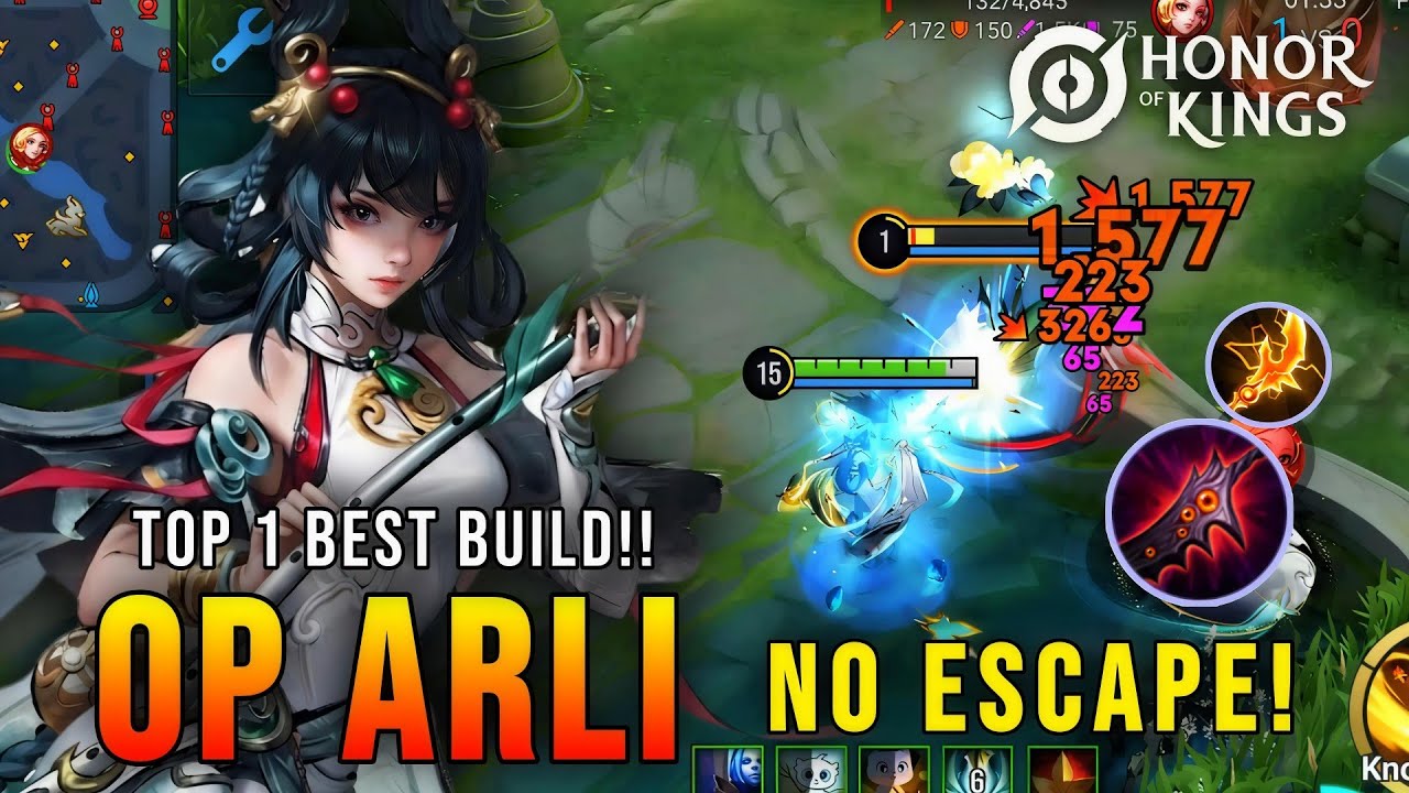 NO ESCAPE!! Arli 100% Deadly Farm Lane Monster - Top 1 Best Build | HOK