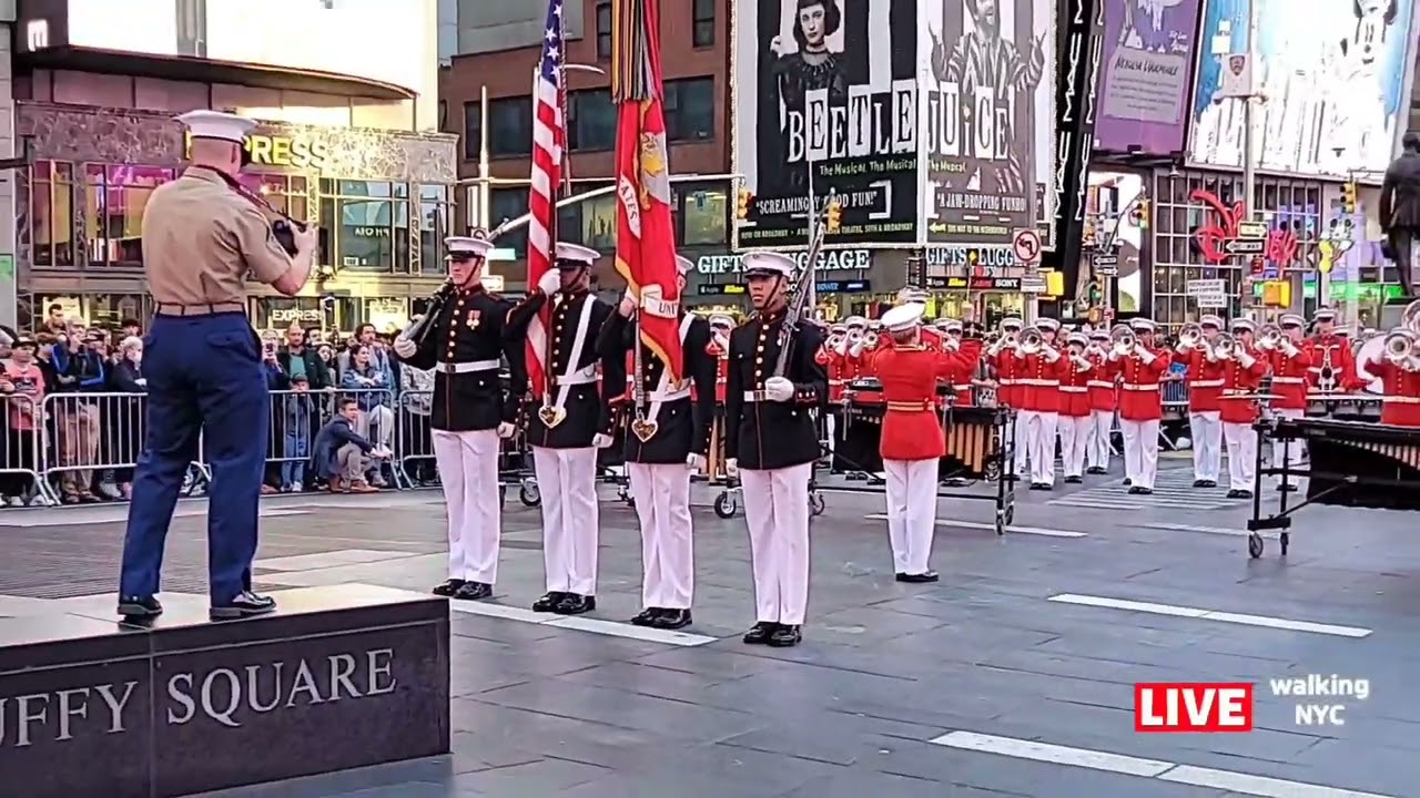 Happy July 4th! 🇺🇸 US National Anthem ⚓ US Marine Corps Drum & Bugle Corps🗽NYC Fleet Week