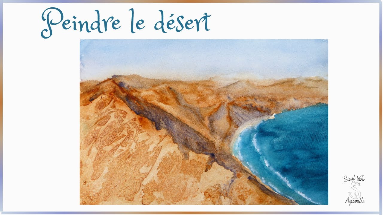 Aquarelle : Créer des textures : le désert