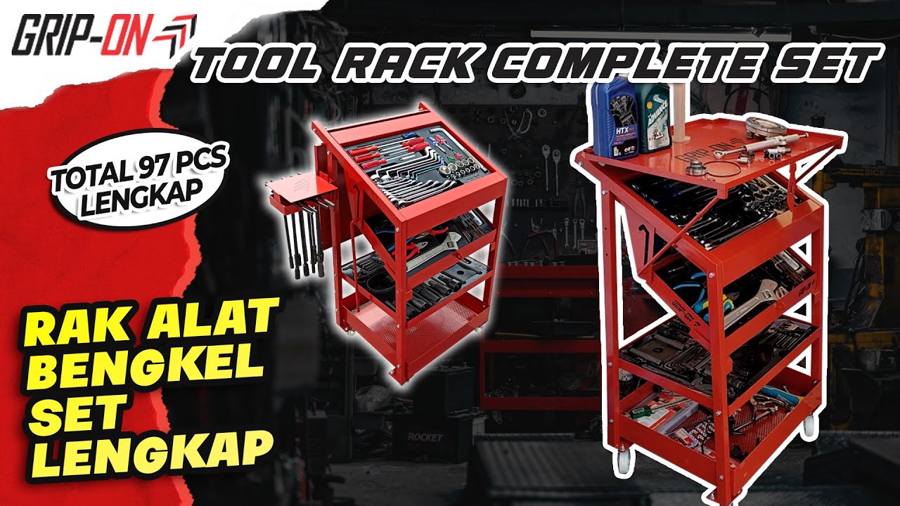 REKOMENDASI ALAT BENGKEL !! KOMPLIT GRIP-ON TOOLRACK COMPLETE SET !!