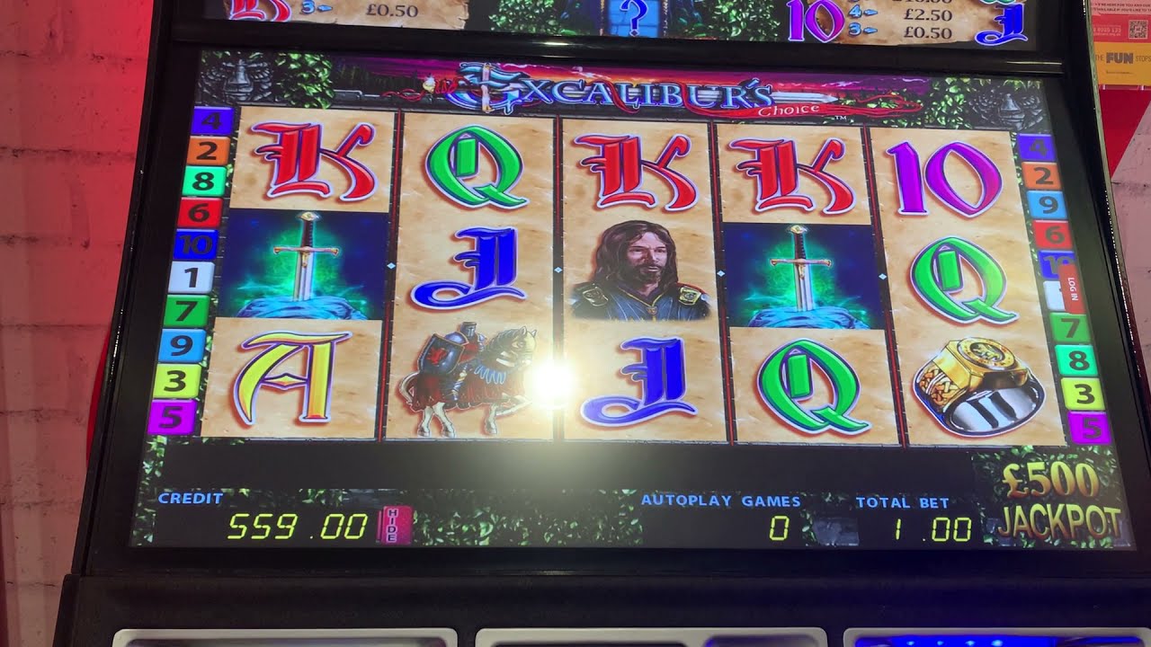 Bookie slots - Excalibur's Choice gameplay