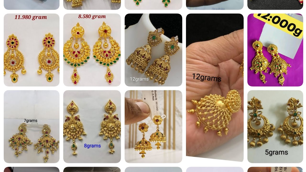 New model gold earrings designs #jhumka #earringsjhumka #earrings #gold #jewllery #trending #viral