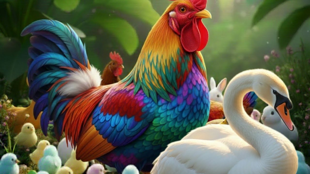 wadidau..! ayam lucu warna warni..!! dan kelinci gokil..!