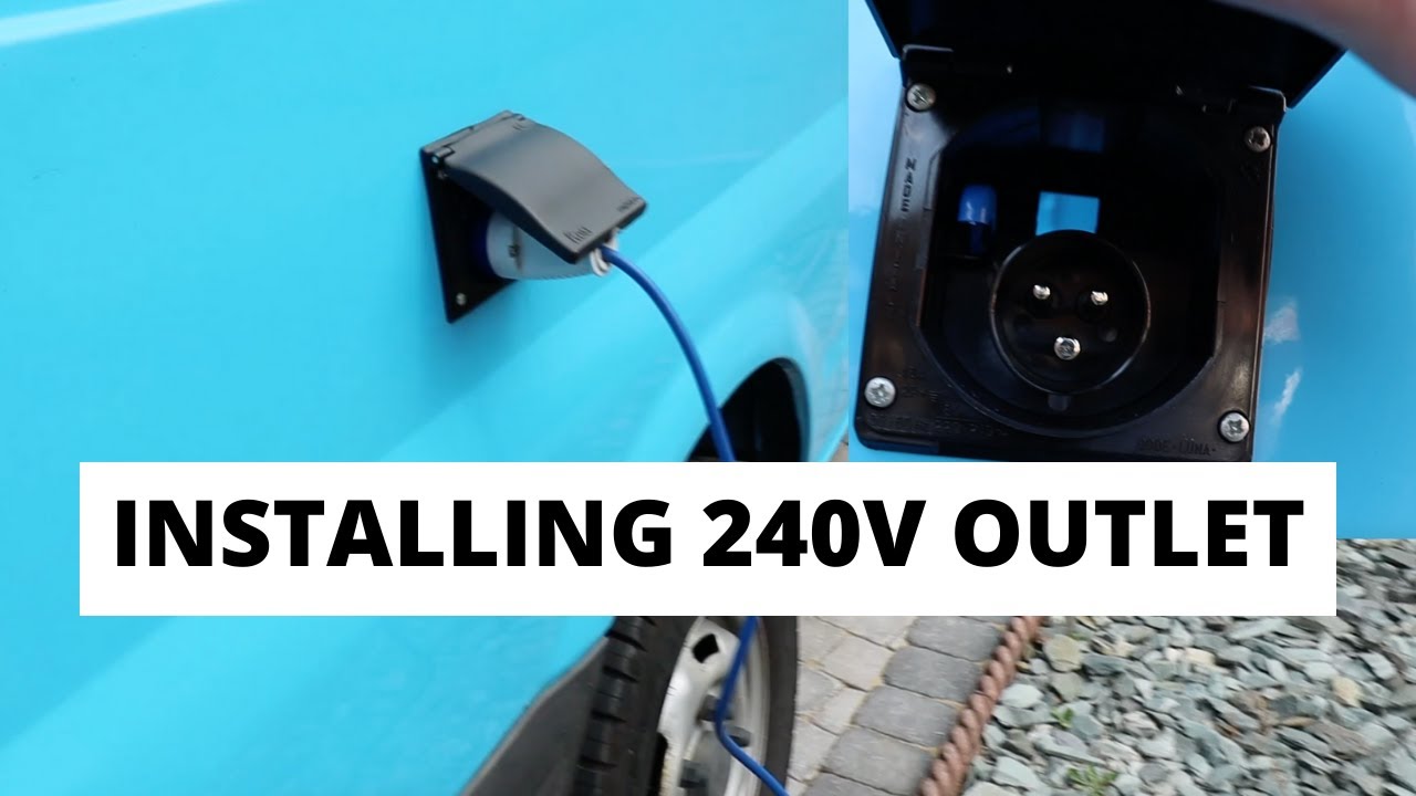 Installing 240v HOOK UP/OUTLET, mains electrics | Ford transit van conversion