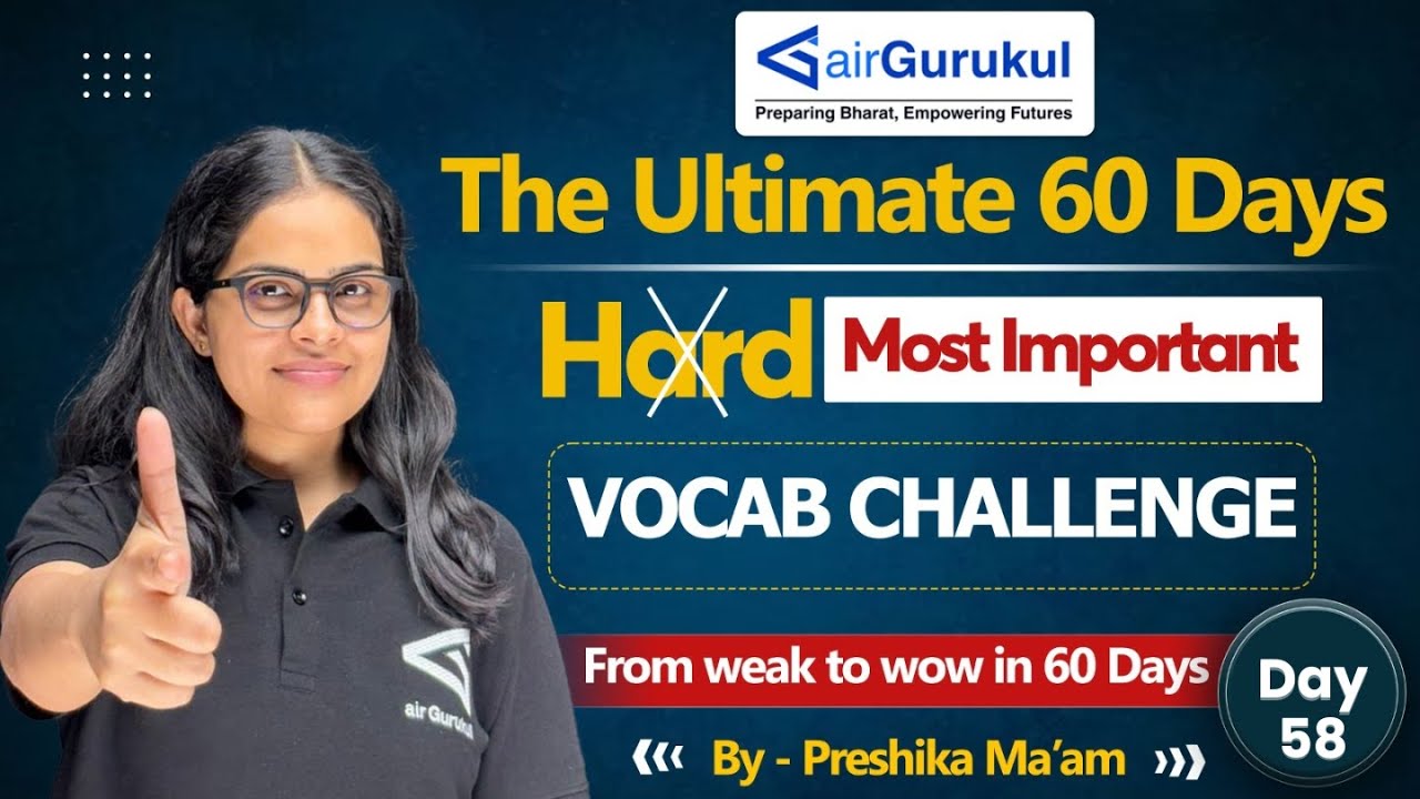 SSC Vocabulary Day 59 | 60-Day English Challenge | Score High in CGL, CHSL & MTS | #airGurukul