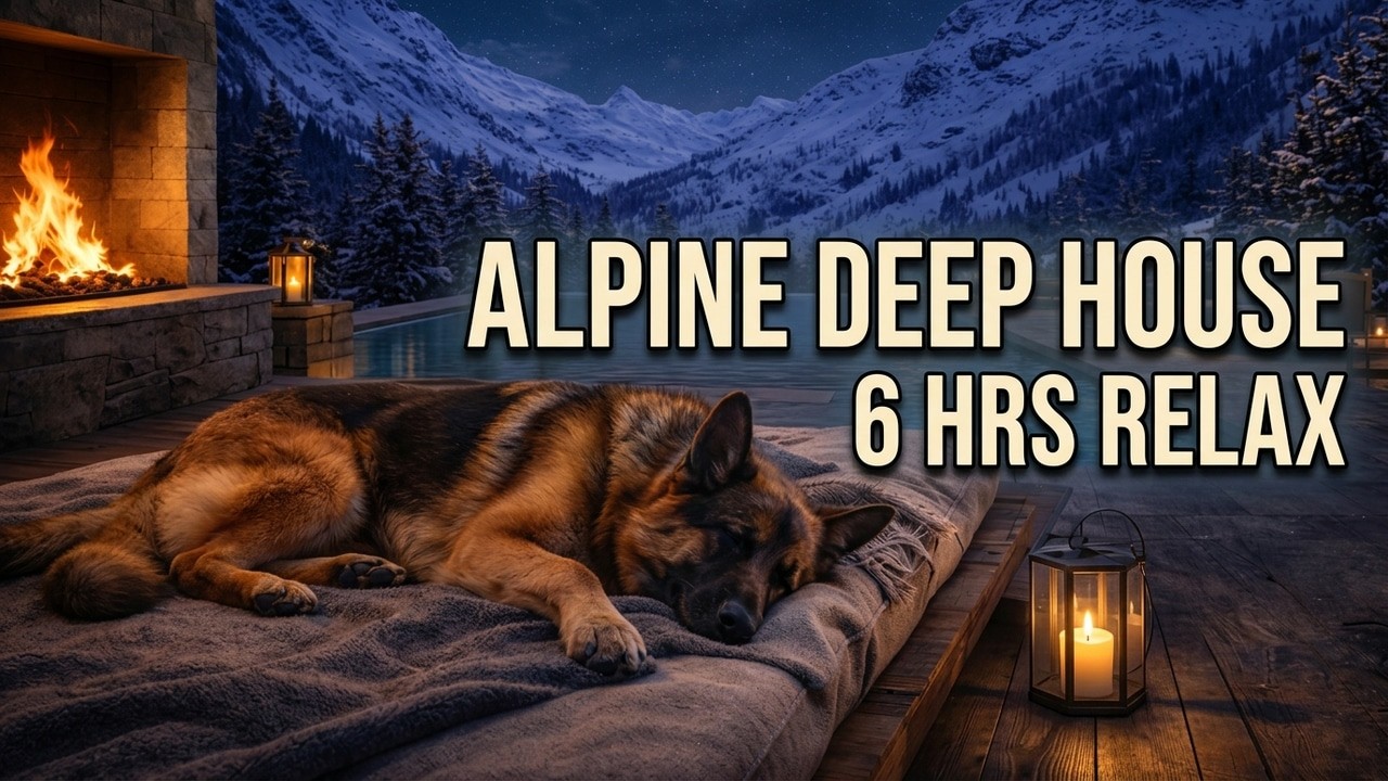 Cortina Chill Mountain ❄️ 6 Hours Night Relax Deep House & Fireplace